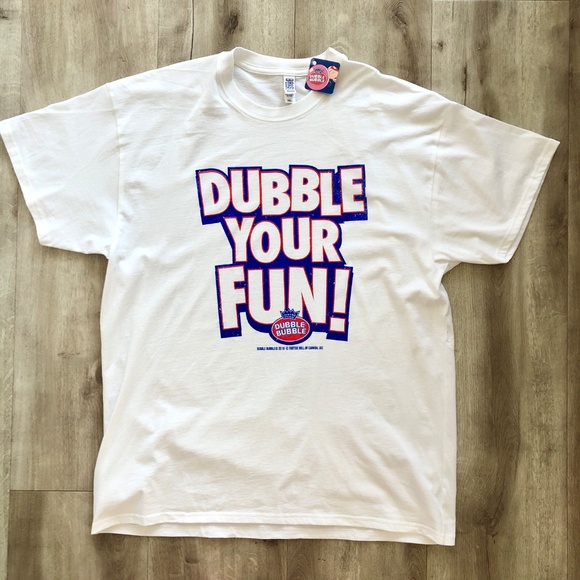 Double Bubble, Double Your Fun, Nostalgic, T-Shirt, 2019, Mens, Size, 2XL, NEW - Picture 3 of 9